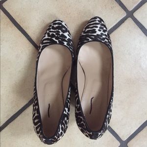 J Crew Calf Hair Wedge Shoes 7M NEW